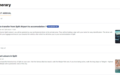 Elevating Client Proposals: The Art of Customizable Itineraries