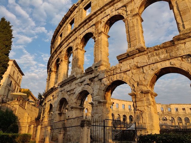 Roman Colloseum in Pula, Croatia